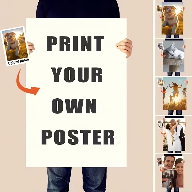 Photography Poster - 맞춤형 무프레임 사진/텍스트 포스터 - 집,