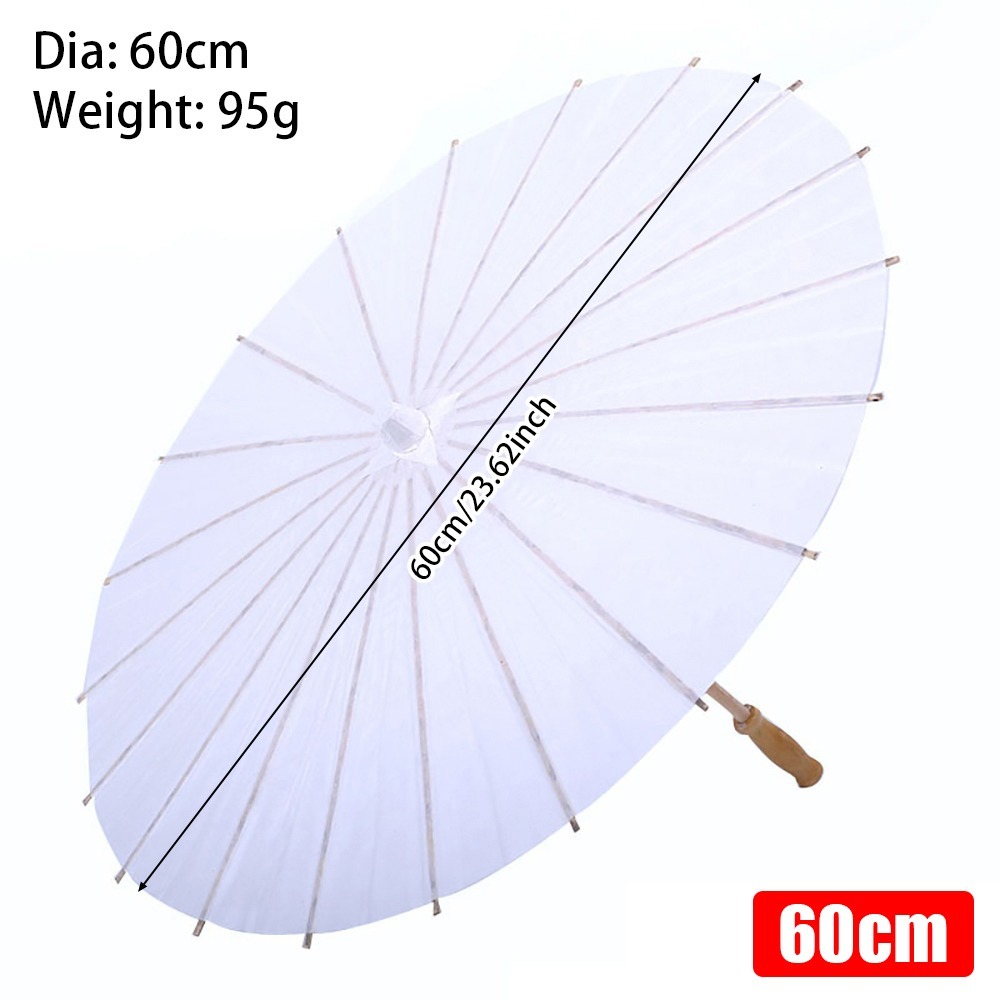 Photography Umbrella - 1개 20/30/40/60cm 종이 우산 컬러 롱핸들