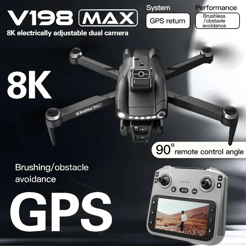 Photography Drone - 2026년형 V198MAX 드론 레이저 장애물 회피