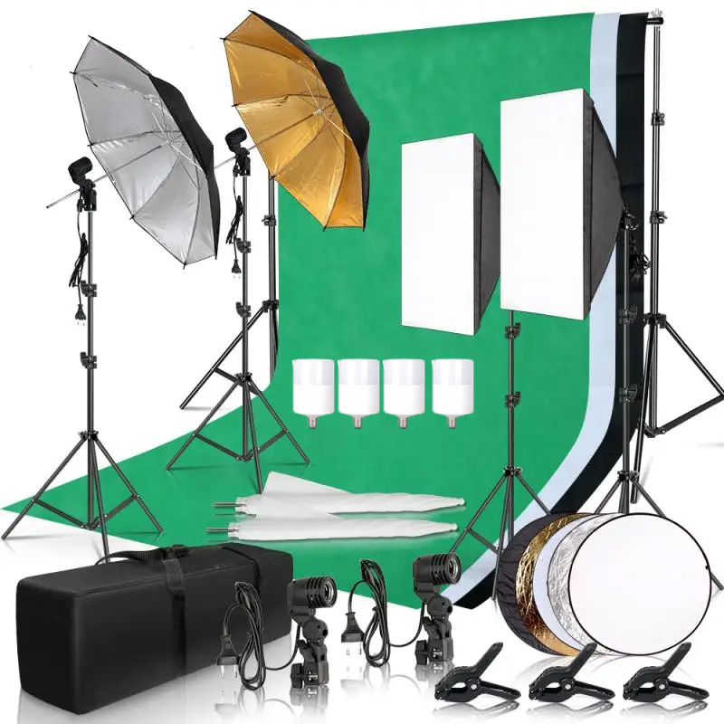 Photography Umbrella Lighting Kit - 사진 조명 키트 우산 사진 배경