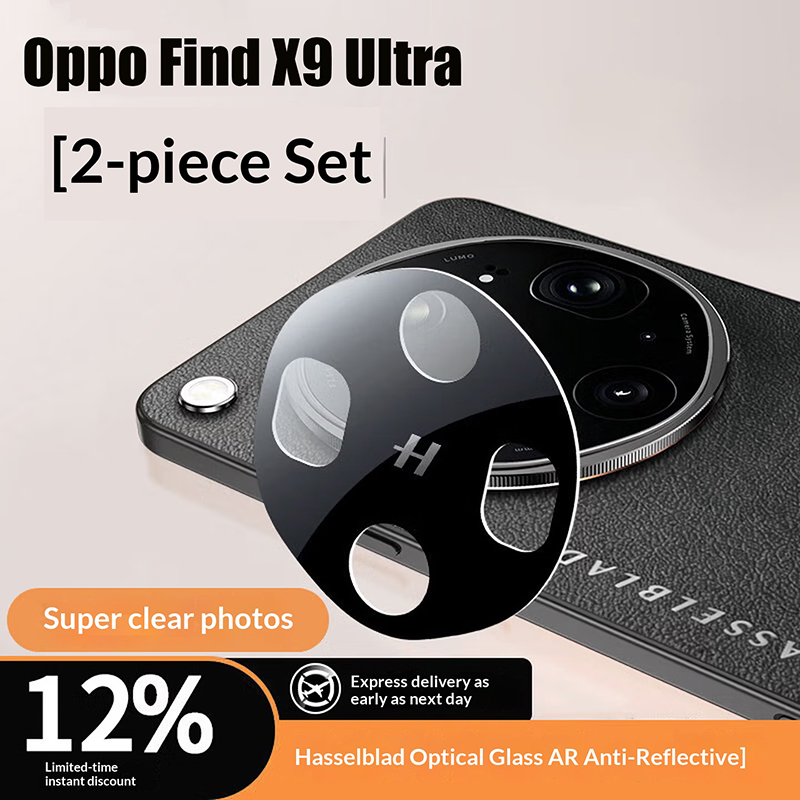 Photography Kit Oppo Find X9 Pro - 2개입 블랙 카메라 렌즈 보호필름 Oppo