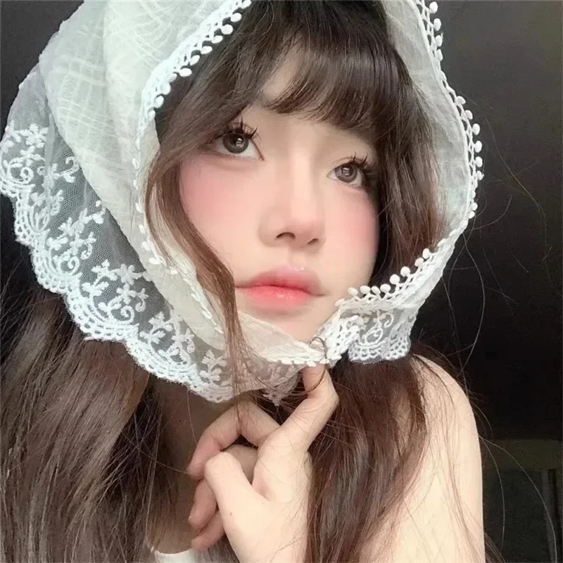 패션 화이트 레이스 헤드 랩 스카프 여성을위한 수 놓은 - Photography Triangle 리뷰 및 가격