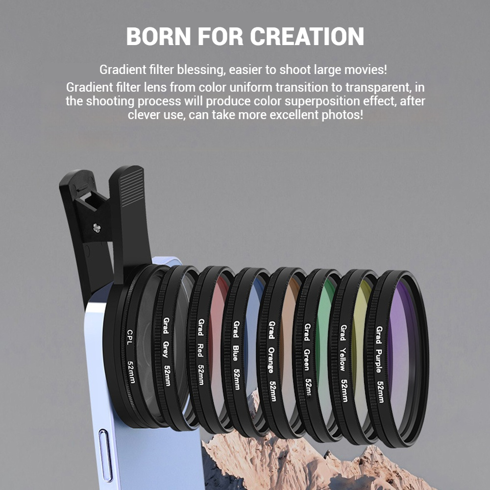52MM 휴대폰 렌즈 범용 편광판 카메라(클립 카메라  - Photography Xiaomi 리뷰 및 가격
