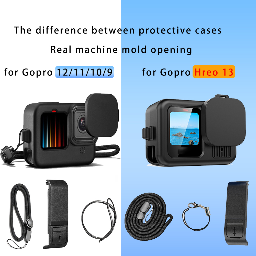 GoPro Hero 13 용 실리콘 케이스 블랙 스크린 - Gopro Action Camera Hero 13 Black 리뷰 및 가격
