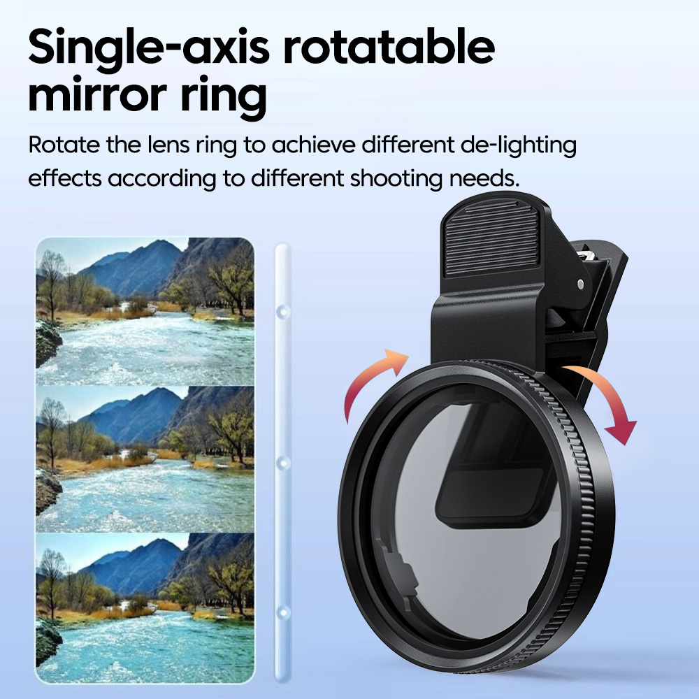 52MM 원형 범용 휴대용 편광판 카메라 렌즈 클립 C - Photography Xiaomi 리뷰 및 가격