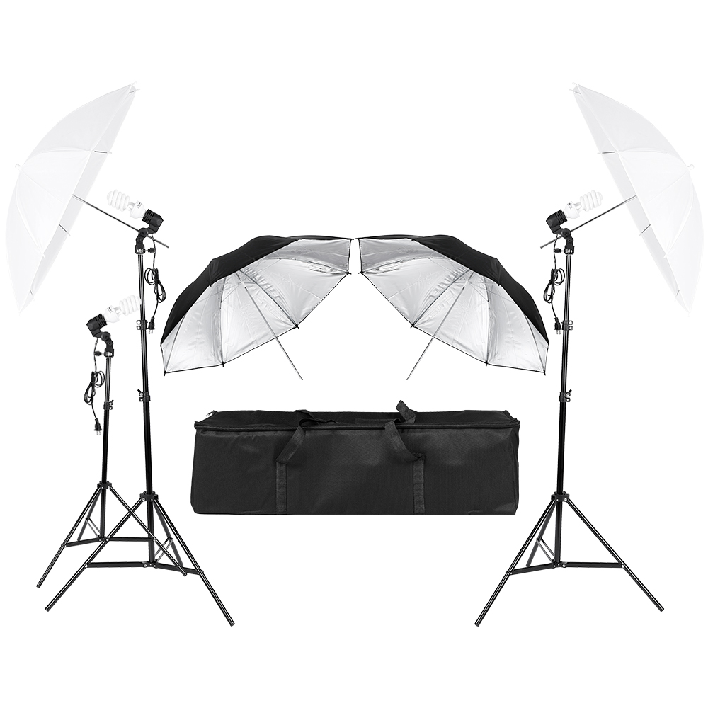 3*45W 사진 촬영 비디오 인물 사진 스튜디오 주광  - Photography Umbrella Lighting Kit 리뷰 및 가격