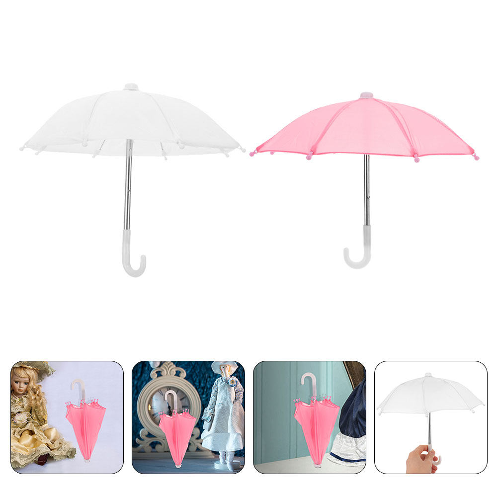 2개 세트 스타일리시 미니 우산 인형집 장식 미니어처  - Photography Umbrella 리뷰 및 가격