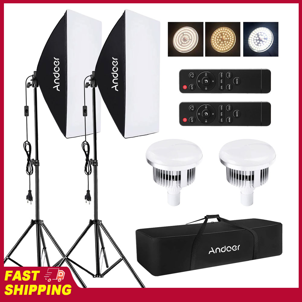 안도어 소프트박스 조명 세트 스튜디오 사진 조명 키트  - Photography Umbrella Lighting Kit 리뷰 및 가격
