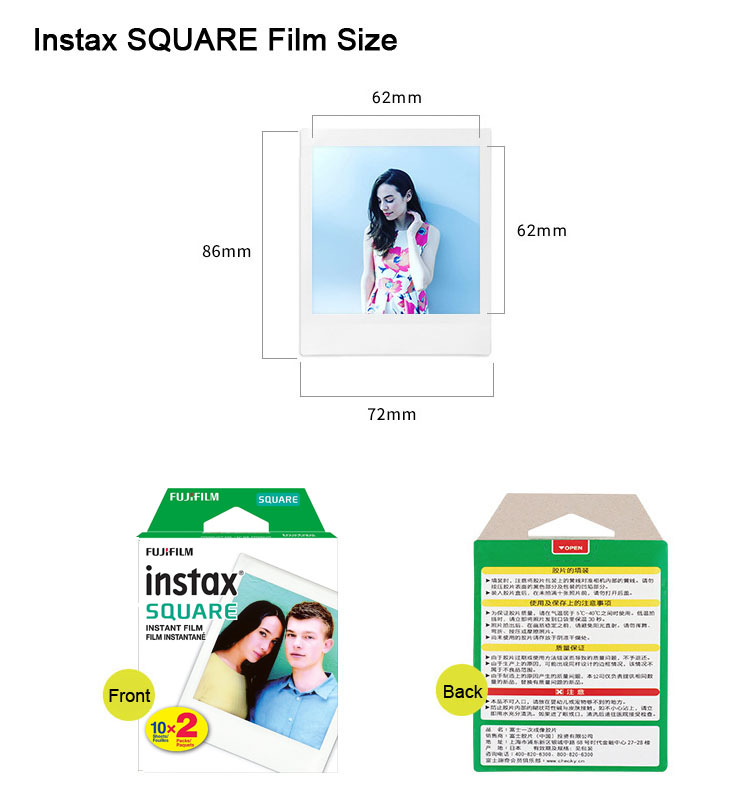 Fujifilm Instax Square 필름 흰색 가 - Photography Cheat Sheet 리뷰 및 가격