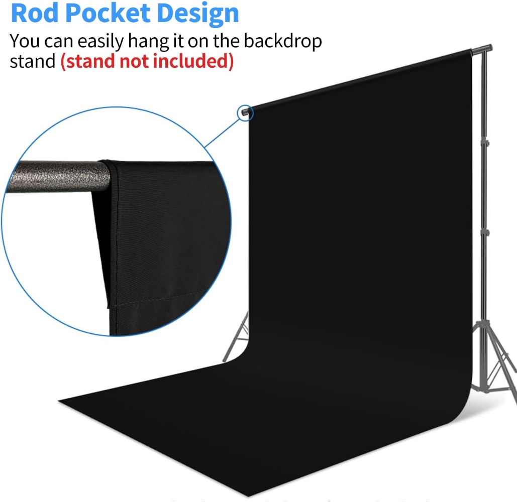 사진 촬영용 검정 배경, 순수 검정색 배경 커튼 스크린 - Photography Hacks 리뷰 및 가격