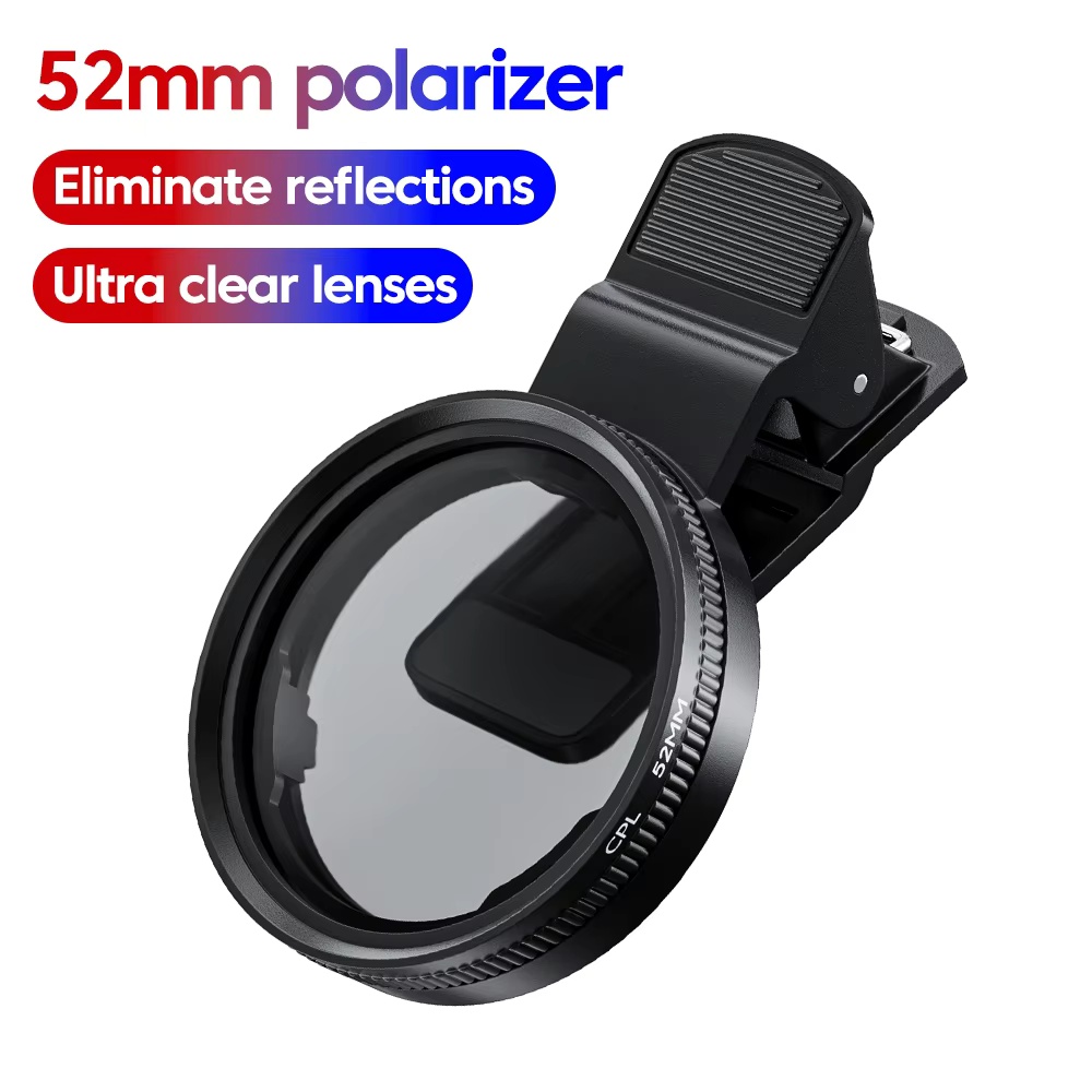 52MM 원형 범용 휴대용 편광 카메라 렌즈 클립 CP - Photography Xiaomi 리뷰 및 가격